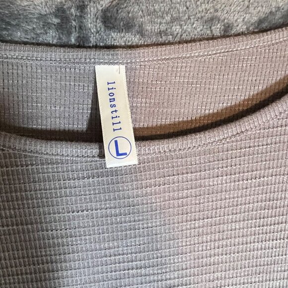 Lionstill Pullover Casual Dress W Boho Front Tie Detail Stretch Waffle Material - Picture 4 of 10